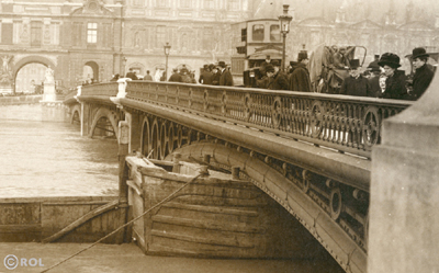 crue 1910 inondation pont carrousel bateau coincé