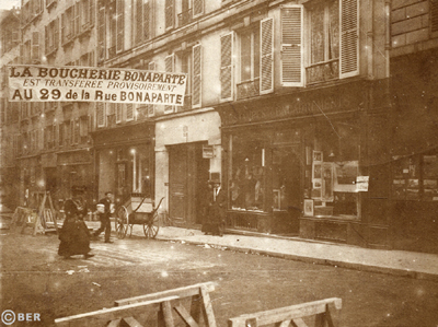 crue 1910 inondation 29 rue bonaparte boucherie transferee