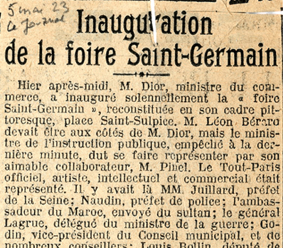 08 foire st germain 1923 05 05 le journal 400