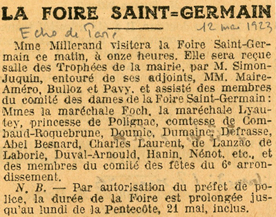 09 foire st germain 1923 05 12 echo de paris 400