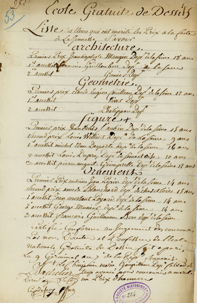 sulpice fete jeunesse prix ecol dessin B SH6