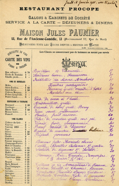 procope menu 1901 400